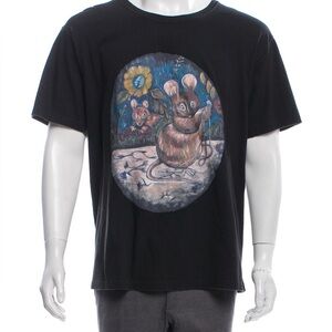 Gucci Beatrix Potter Graphic T-Shirt in Black size Small